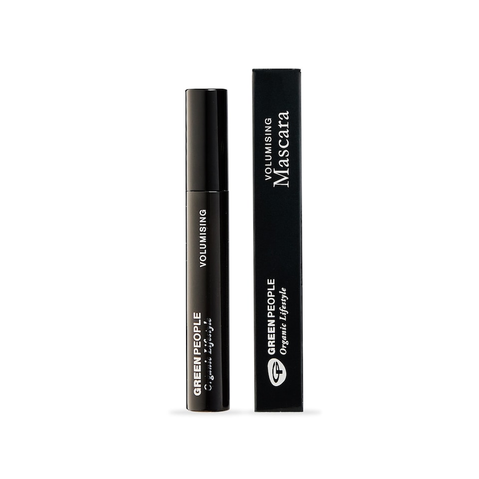 image 1 of Green People Volumising Mascara - Natural Mascara for Sensitive Eyes - Long Lasting Colour - Pregnancy Safe, Gluten Free, Cruelty Free - Black, 7ml | White