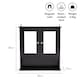 image 5 of VonHaus Shrewsbury Black Bathroom Mirror Cabinet with Storage