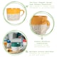 image 2 of Nicola Spring Ceramic Dipped Dash Coffee Mugs - 475ml - Mustard - Pack of 6 | Yellow | Mustard