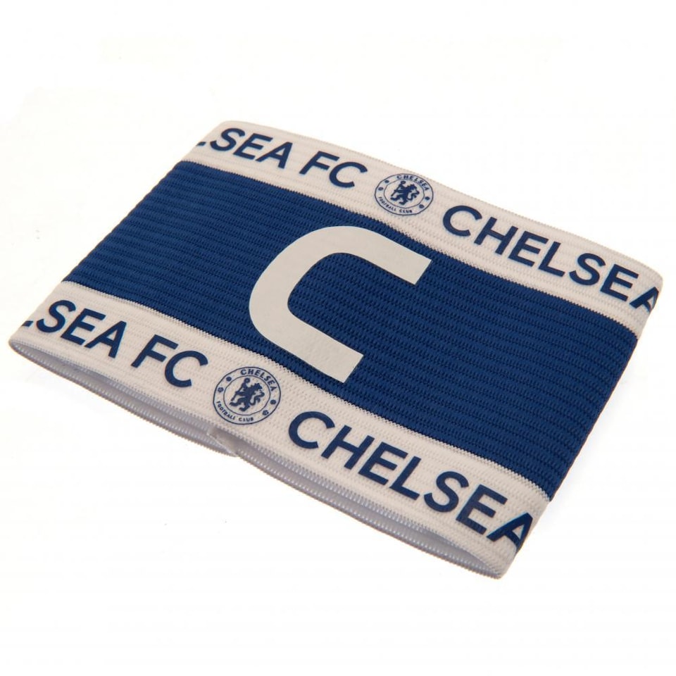 image 1 of Chelsea FC Captains Armband | White | White/Blue | One Size | 1