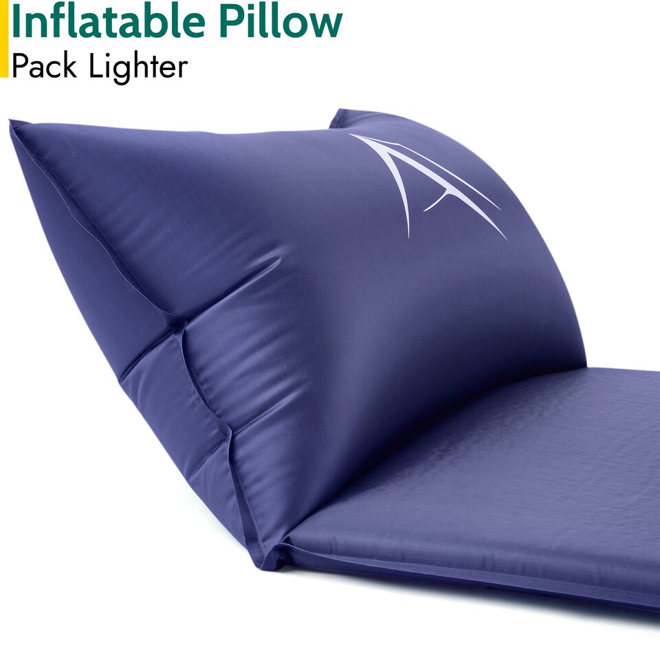 image 1 of 2.5cm Single Camping Mat Self Inflating Inflatable Camp Roll Mattress With Bag Trail | Blue | Single | 1