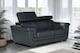 image 3 of Genuine Leather Black 2 Seater Sofa PORTLAND