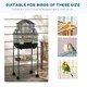 image 7 of PawHut Metal Bird Cage w/ Perch, Food Container, Handle, for Finch, Canary