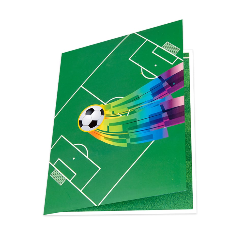 image 1 of Goal Time 3D Soccer Pop Up Greeting Card