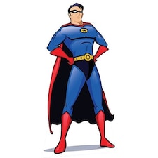 Superhero Lifesize Cardboard Cutout 186cm