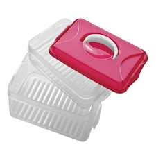 Herrela Hot Pink 2 Layer Food Container