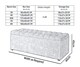image 3 of 180cm Chesterfield Ottoman Storage Box -Upholstered Blanket Box - Beige Naple Ottoman Bench