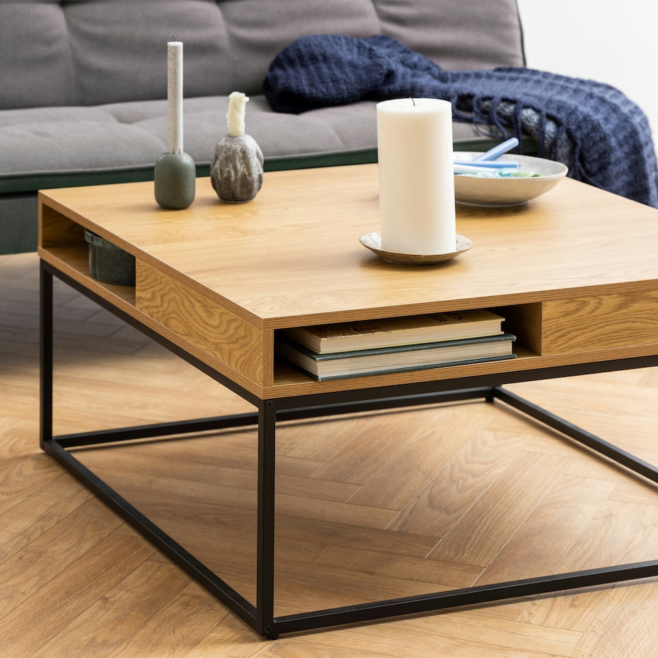 image 1 of Willford Coffee Table in Oak & Black