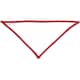 image 3 of Babybugz Baby Plain Bandana Bib - White/Red - One Size