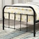 image 5 of Tewin Vintage Hospital Style Black Metal Bed Frame (Single)