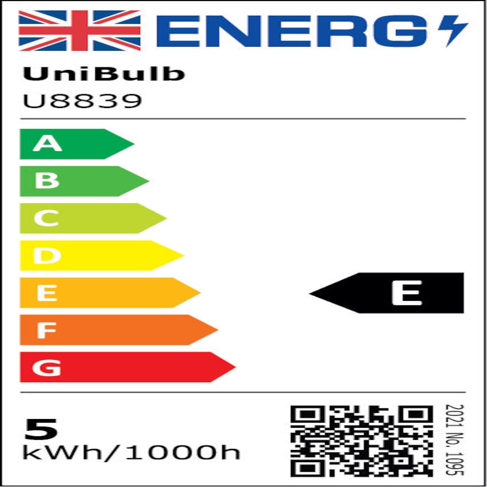 image 1 of UniBulb LED Golf Ball E27 470lm 4.2W 2700K (Warm White) Light Bulb - Pack of 1 | White | Warm White | 1