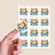 image 2 of Mother's Day Rainbow Round Stickers 60mm - Sheet of 12