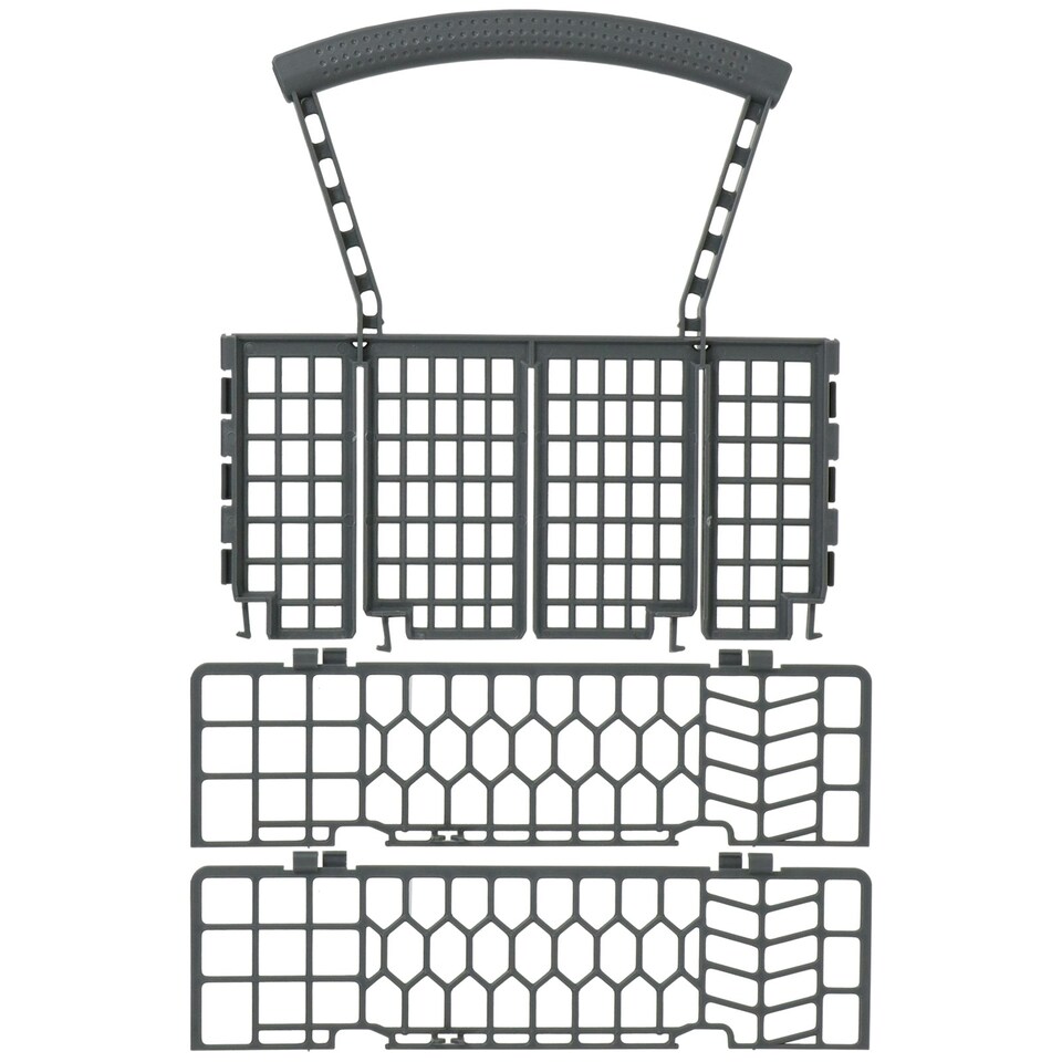 image 1 of SPARES2GO Cutlery Basket Cage Lid & Removable Handle compatible with Bush Dishwasher (235 x 242 x 130mm)
