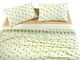 image 4 of Rosebud Flannelette Natural Double Sheet Set