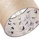 image 4 of Bamboo Wood Effect Lamp Shade with Inner Lining of Birds and Trees | Brown | Light Brown | 1