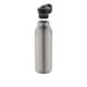 image 4 of Avira Ara Flip Top Recycled Stainless Steel 500ml Water Bottle - Silver - One Size Silver | One Size