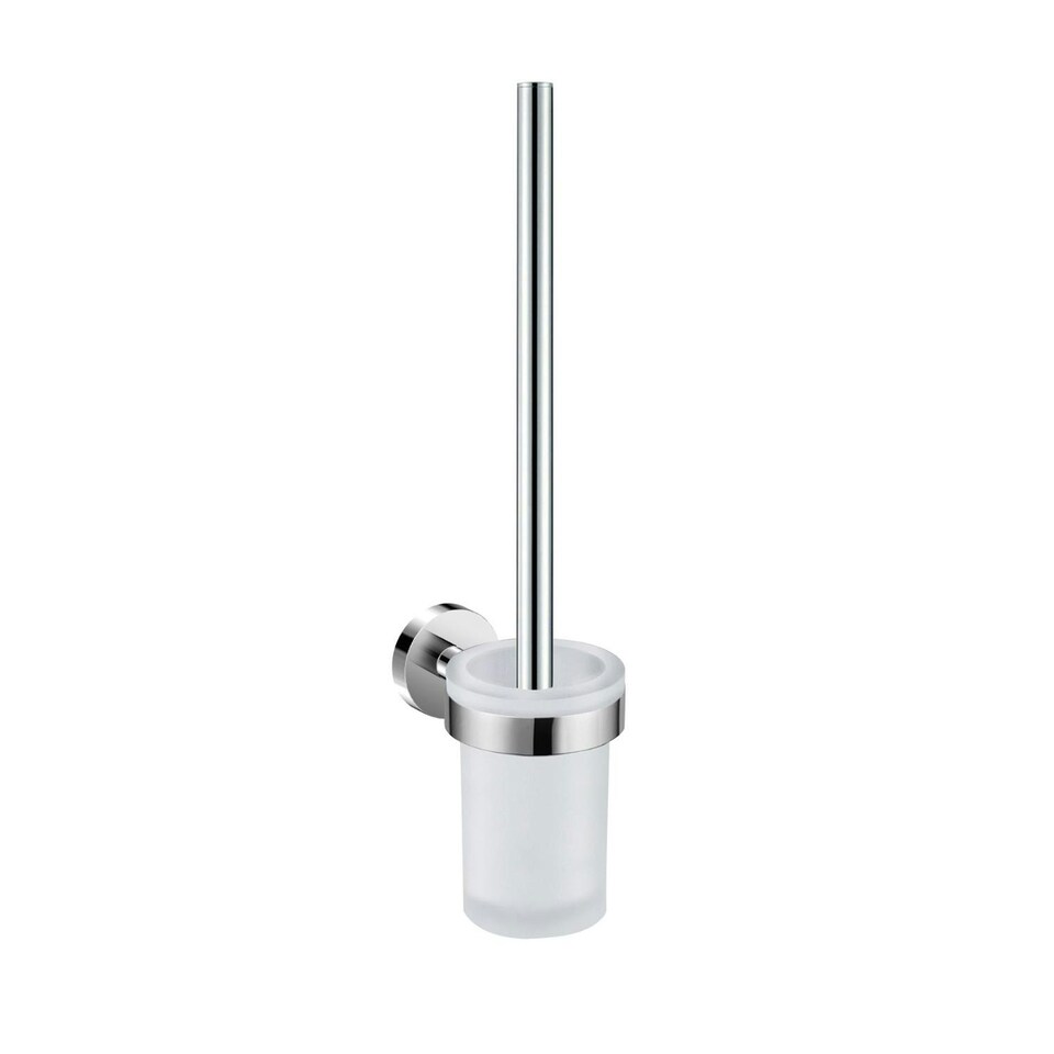 image 1 of Cosmic Floor Toilet Brush Holder with Stainless Steel for Bathroom, Light Grey