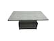 image 3 of Fimous Rattan Dining Table Sofa Set with Side Table 2 Armchair 2 Stools Outdoor 10 Seat Garden Furniture Set Dark Grey Mixed