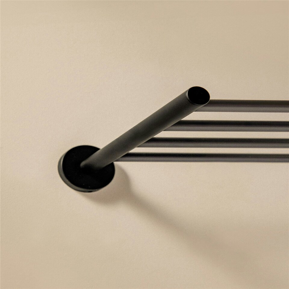 image 1 of Cosmic TOALLERO Towel Wall Mount Rail w/ Matte Chrome Stainless Steel Finish 60cm