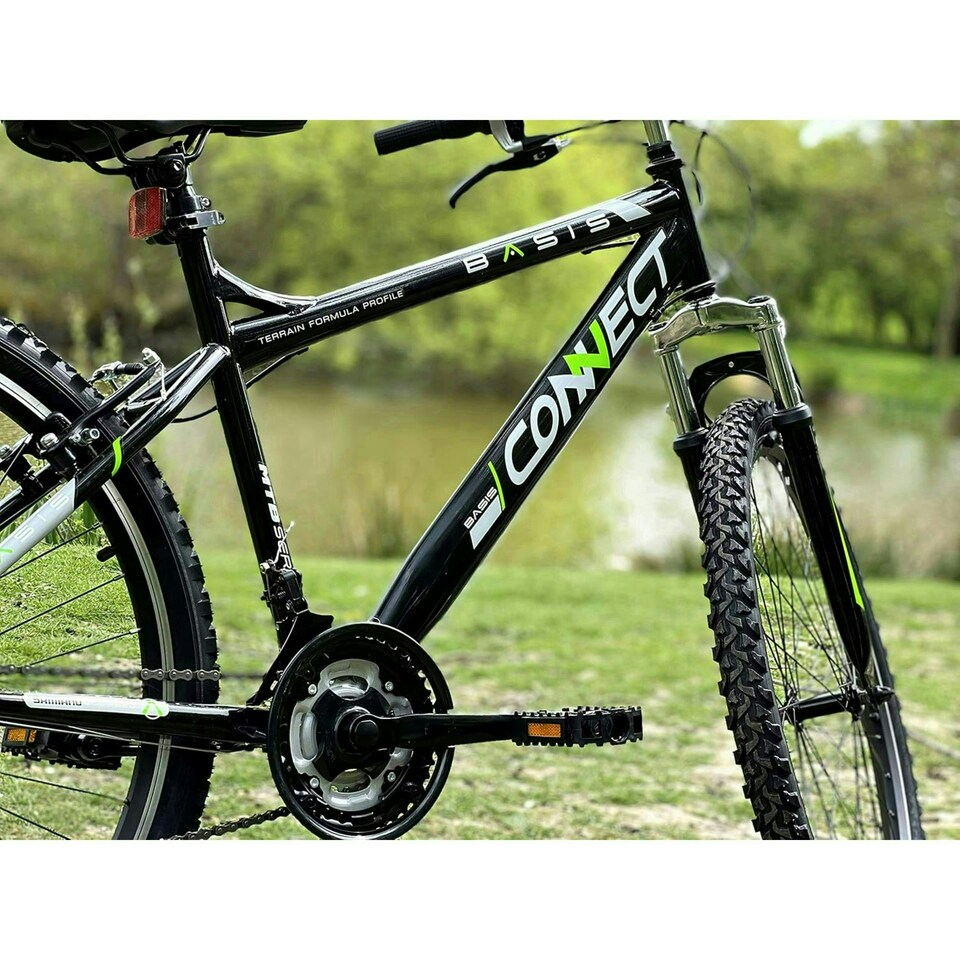 image 1 of Basis Connect Hardtail Mountain Bike, 26" Wheel - Black/Green