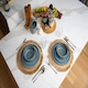 image 4 of Scandi Home Set of Four Stockholm 17cm Blue Artisan Glaze Ceramic Cereal Bowls Grey | Blue