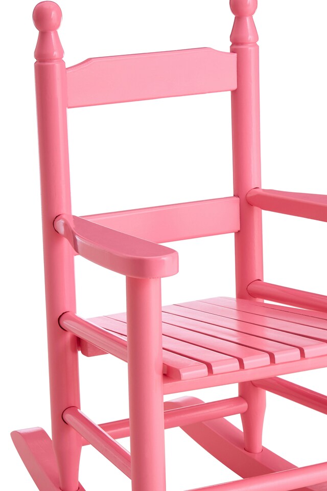 image 1 of Premier Kids Pink Rocking Chair, Non-Harmful Children's Chair, Easy to Balance Kiddie Chair, Adjustable Playroom Chair