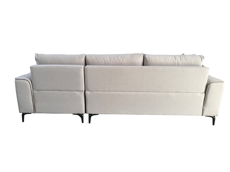 image 1 of The Milano Edge 3 Seater Left Hand Corner Sofa in Grey or Beige | Cream | One Size
