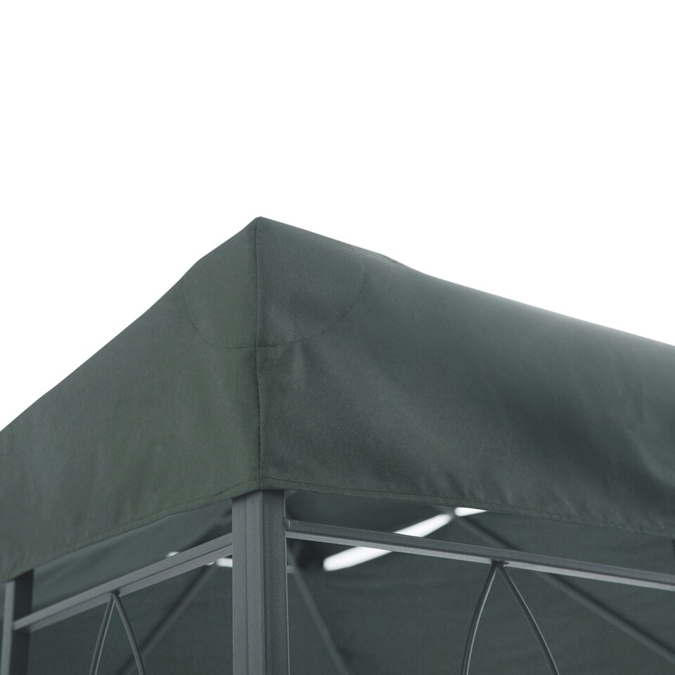 image 1 of Outsunny 3x4m Gazebo Replacement Roof Canopy 2 Tier Top UV Cover Patio Cream