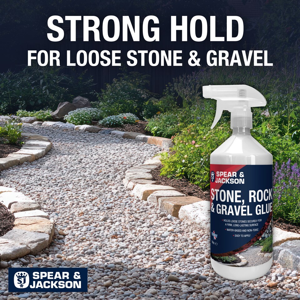 image 1 of Spear & Jackson Stone, Rock & Gravel Glue - Ready to Use 1L