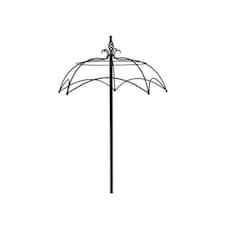 Umbrella Trainer Plant Border Support - Single Stem Tuteur - Steel - L83.8 x W83.8 x H198.1 cm - Black