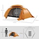 image 5 of Outsunny Camping Tent Dome Tent with Removable Rainfly for 1-2 Man, Orange