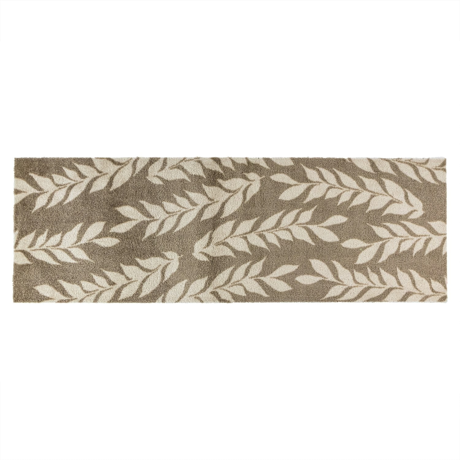 JVL Mega Runner - 57x150cm, Leaves in Light Brown | Size: 150 cm x 100 cm