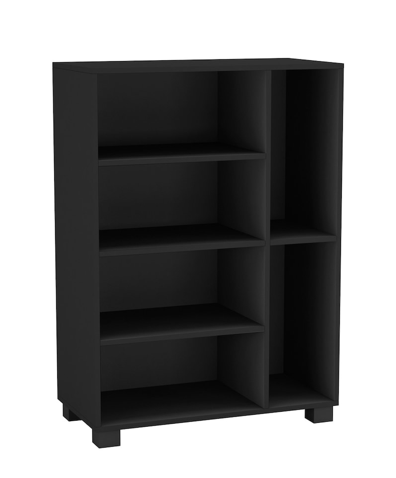 image 1 of 6-Section Shelving Unit | Black | 1