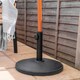 image 7 of Harbour Housewares Wooden Garden Parasol & Base Set - 2.7m - Green