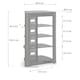 image 7 of Centurion Supports Zinnia 5-Shelf Black Glass with Gloss Black Fascia Flat Screen TV/Hi-Fi/AV Rack Glass Stand | Black | 1