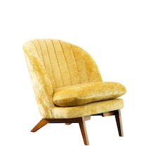 Mateo Fabric Accent Chair - Mustard