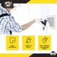 image 4 of 4pk Wall Repair Patches 10×10cm – Self-Adhesive Plasterboard Repair Kits for Walls & Ceilings, Easy Drywall Patch for Cracks & Holes
