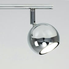 ValueLights Mini Retro 3 Way Silver Eyeball Chrome Spotlight