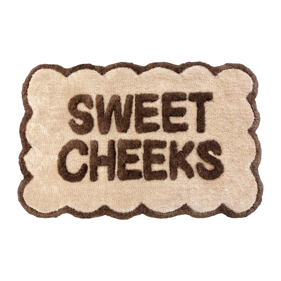 image 1 of Sweet Cheeks Scalloped Bath Mat