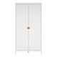 image 2 of Barcelona Wardrobe with 2 Doors in White