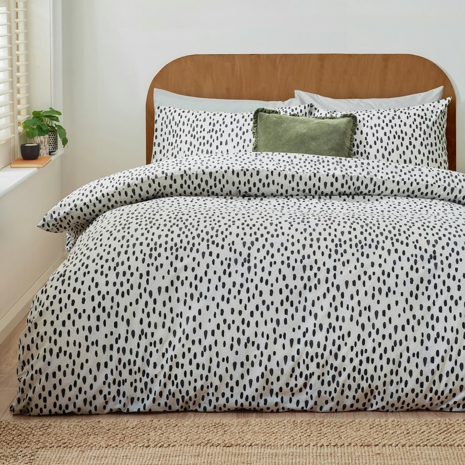 image 1 of Furn Dottie Printed Single Duvet Cover Set Multi | Single