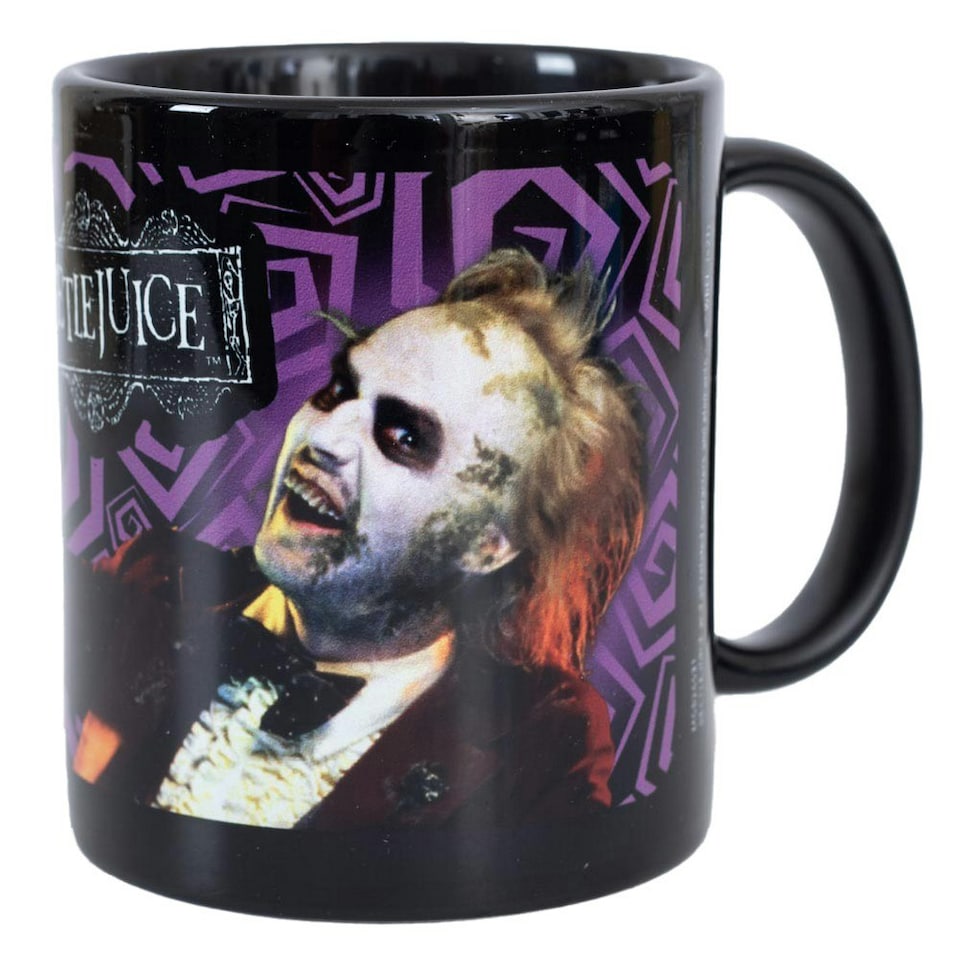 image 1 of Beetlejuice The Ghost With The Most Ceramic Mug - Black/White - One Size