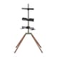 image 1 of One For All WM7475 Quadpod Universal TV Stand suitable TV's 32-70 inch - Dark
