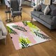 image 2 of Green Leaves on Brush Strokes (Rug) Green | XL: 160x230cm