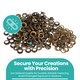image 2 of 10mm Eyelets with Washers Durable Iron Grommets for DIY Project-100pcs
