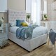 image 1 of Magenta Ottoman Plush Single Bed Frame - Beige