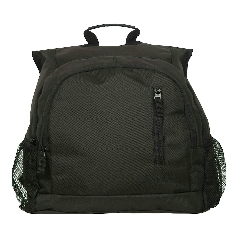 image 1 of Mountain Warehouse Fawkes Rucksack with Padded Back & Side Pockets Everyday Bag Black
