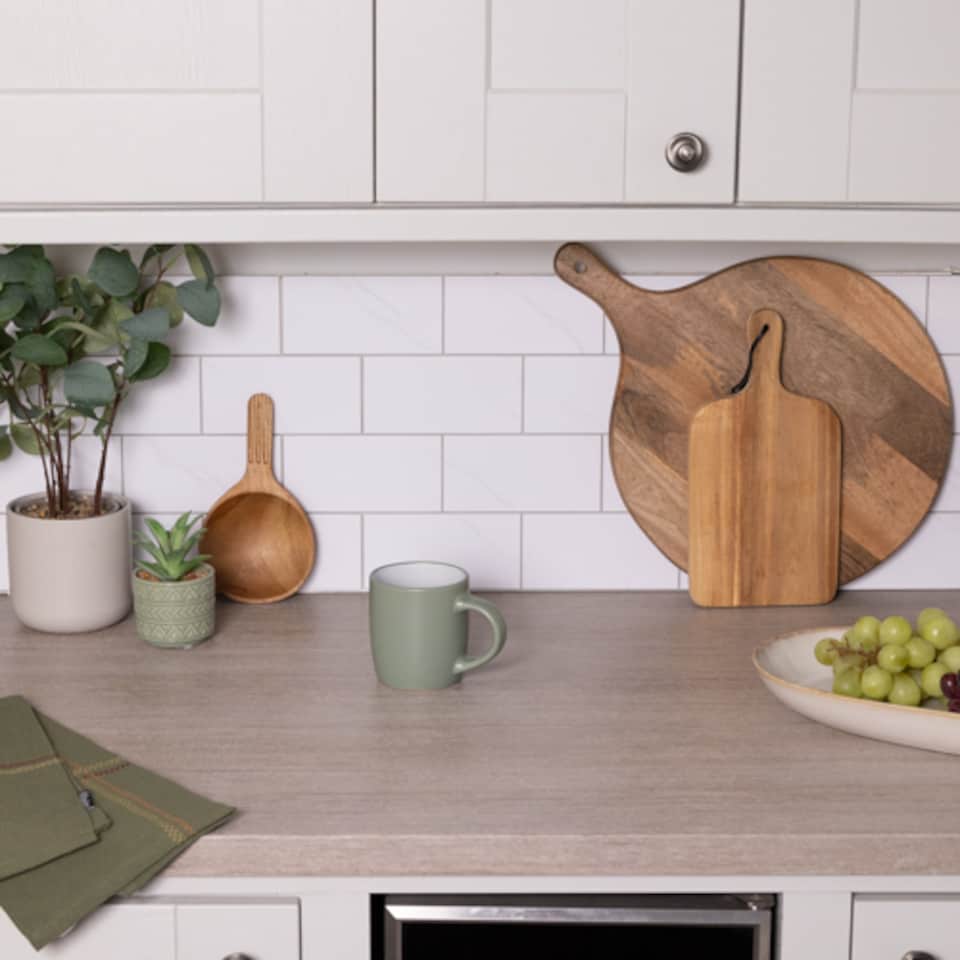 image 1 of Sticky Back Plastic Tira Greige Wood Effect Kitchen Self-adhesive Vinyl Wrap for Cupboards, Doors and Worktops 67.5cm x 10m - d-c-fix