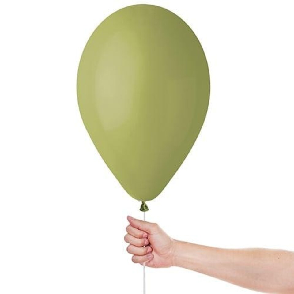 image 1 of Olive Green Bio Latex Balloons 33cm / 13 in - Pack of 10