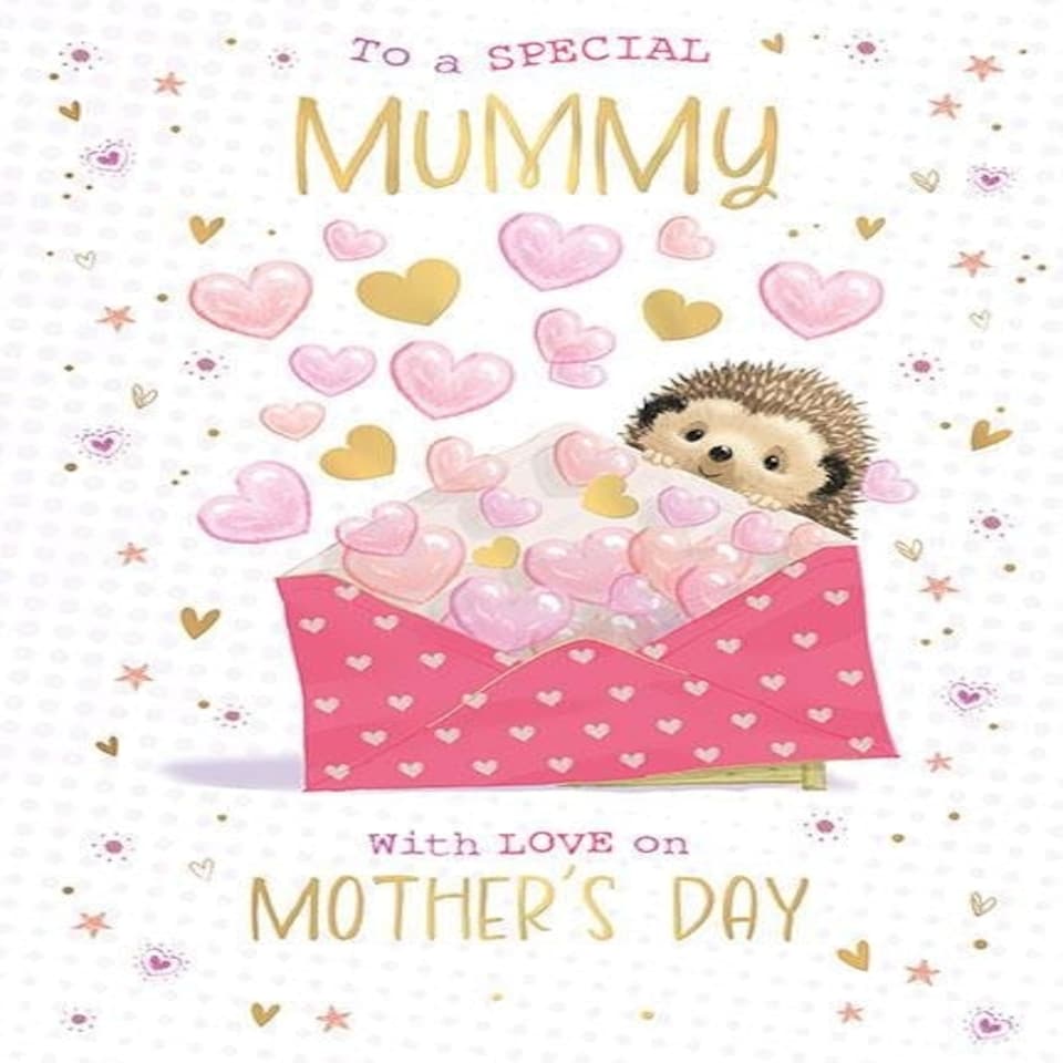 image 1 of Words 'n' Wishes Mother's Day Card for a Lovely Mummy on Mother's Day, 22 x 15.8 cm